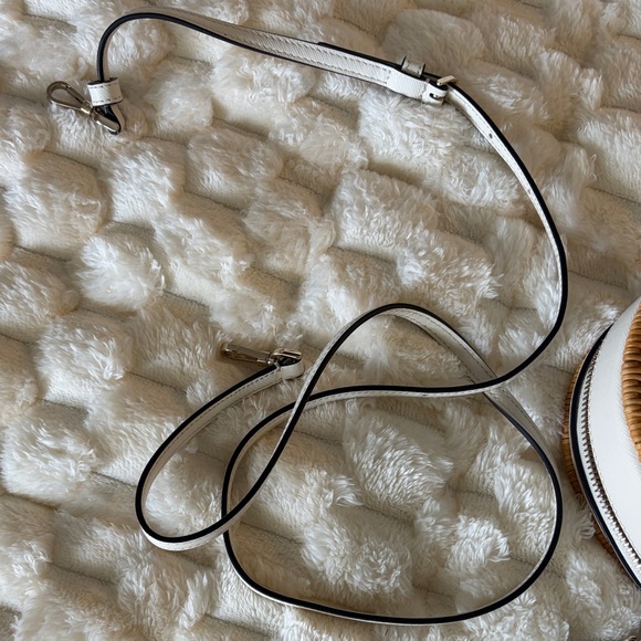 kate spade Wicker Heart Mini Top-Handle Bag in Natural Tan - Picture 4 of 5